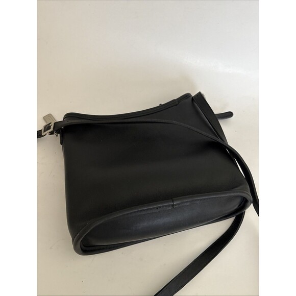 EUC Vintage Coach Mambo Hobo Zip Top Black Leather Crossbody Bag Style 9062 USA - Picture 6 of 15